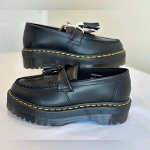 Dr. Martens Adrian Quad Tassel Loafers Black Women's 8 EU 39) NWT